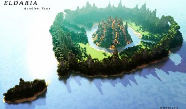 Eldaria Island Map for Minecraft 1.6, 1.5 and 1.4