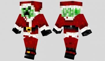 Santa Creeper Skin for Minecraft