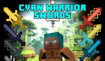 Cyan Warrior Swords Mod