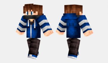 Cool Blue Guy Skin for Minecraft