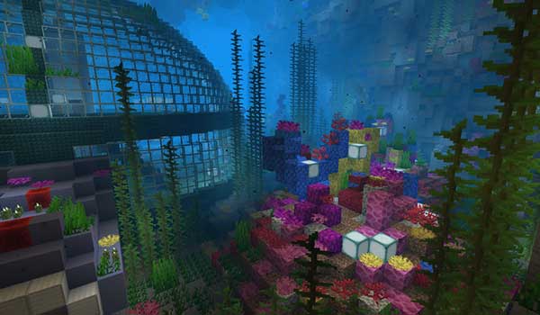 Image where we can see one of the underwater areas that we will find in the The Twist Labs Map.