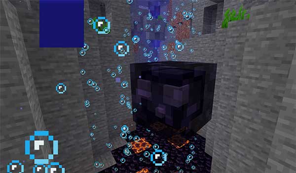 Image where we can see the obsidian Slime that adds the Slimier Slimes Mod.