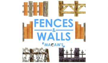 Macaw’s Fences and Walls Mod for Minecraft 1.16.5, 1.15.2 and 1.12.2