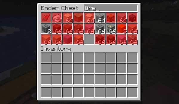 Image where we can see the internal search engine for the chests added by Searchable Chests Mod.