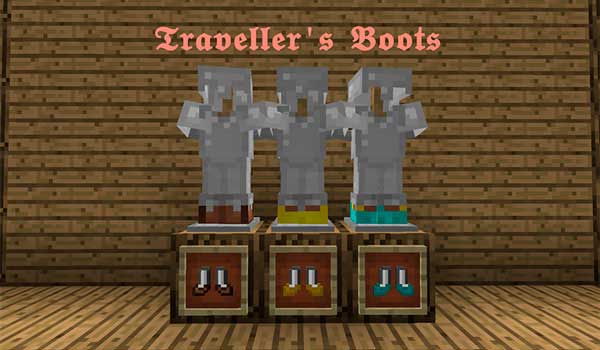 Traveller’s Boots Mod for Minecraft 1.18.2, 1.17.1, 1.16.5 and 1.12.2