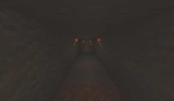 Image where we can see one of the mysterious mines that will be generated after installing The Legend of Herobrine Mod.