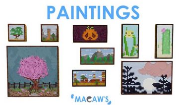 Macaw’s Paintings Mod for Minecraft 1.19, 1.18.2, 1.17.1 and 1.16.5