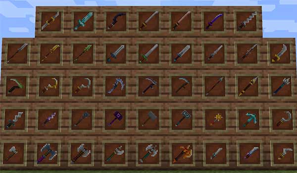 MC Dungeons Weapons Mod