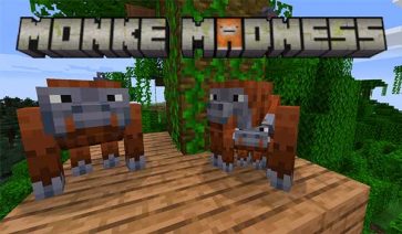 Monke Madness Mod for Minecraft 1.18.2, 1.17.1 and 1.16.5