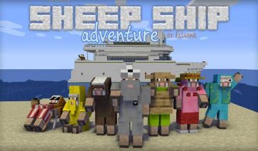 Sheep Ship Adventure Map for Minecraft 1.19 and 1.18