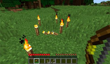 Torch Bow Mod for Minecraft 1.19.2, 1.18.2, 1.17.1 and 1.16.5