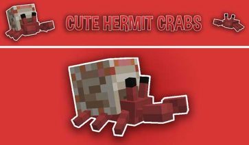 Cute Hermit Crabs Mod for Minecraft 1.19.2 and 1.18.2