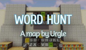 Word Hunt Map for Minecraft 1.19